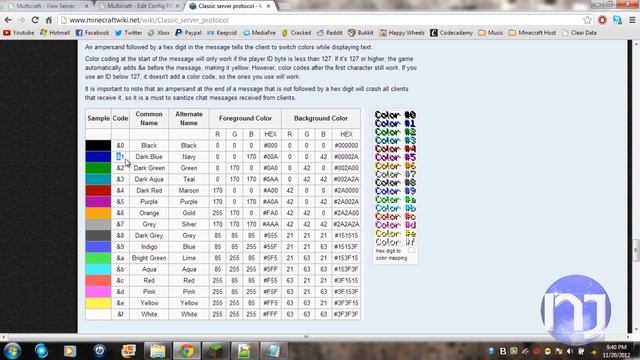 Minecraft Colored MOTD Tutorial