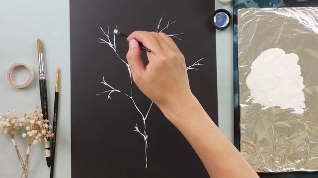 Baby's Breath Painting Technique for Beginners | Basic Step by Step смотреть онлайн