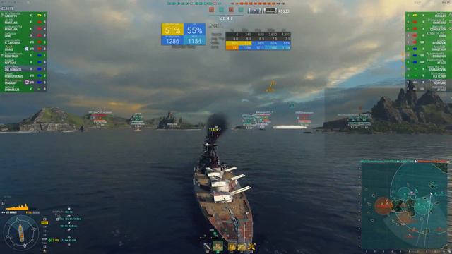 [WoWS-NA] Grinding Amagi (Japanese Battleship), mixing in some tier 10 смотреть онлайн