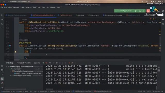 Java Spring Security - Colocando Autenticação na API passo a passo - 2 de 3 смотреть онлайн