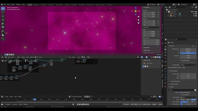 Infinite Looping Starfield Blender Tutorial - No Man's Sky Loading Screen with Geometry Nodes смотреть онлайн