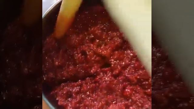 Малина перетертая . Заготовки на зиму смотреть онлайн