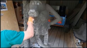 Изготовление скульптуры волка из мультфильма Жил был пес  Арт бетон