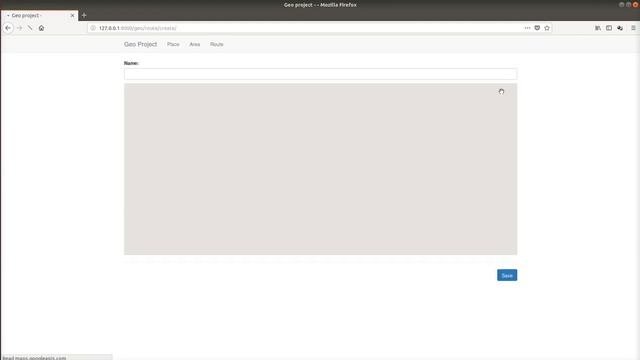 GIS web application with Geodjango and postgresql database. CRUD for geometries. смотреть онлайн