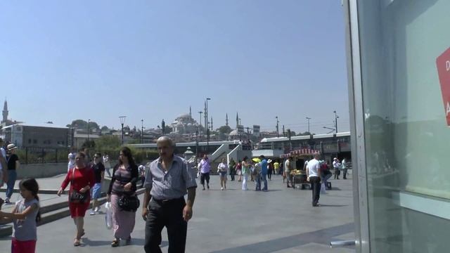 Walk around Istanbul Sultanahmet - Galata Bridge смотреть онлайн