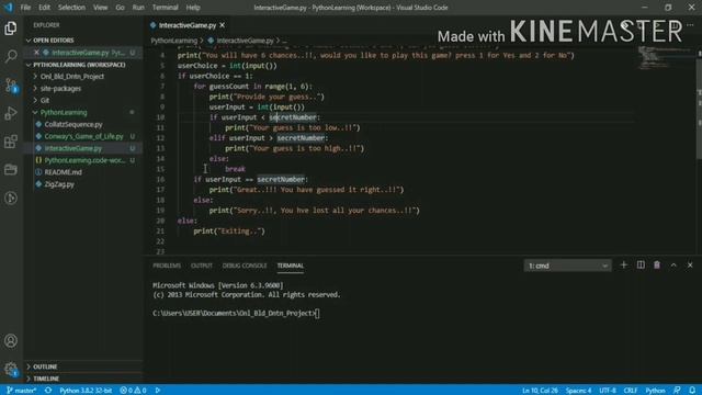 Simple Interactive Game With Python смотреть онлайн