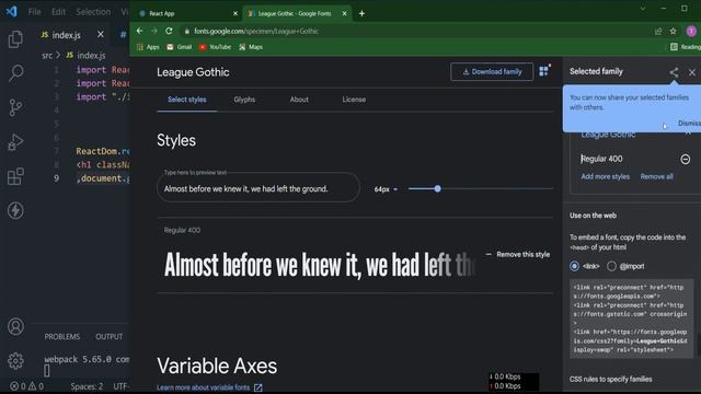 Google Fonts in React JS || React JS Tutorial for Beginners in 2022 смотреть онлайн