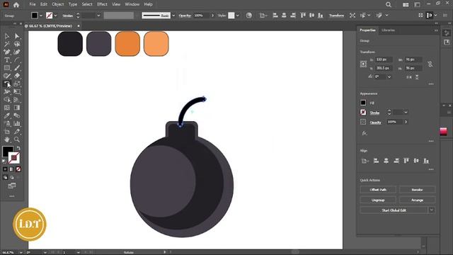 ? 9 Minutes : Adobe Illustrator Design Tutorials | ? Boom Icon - ? How To Draw A Boom Icon. смотреть онлайн