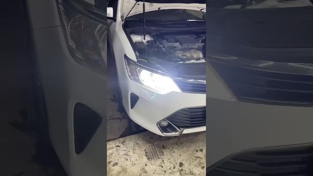 Как светят 75 w led лампы в дальнем ? Какие лампы выбрать галоген ксенон led лампы в Тойота Камри смотреть онлайн