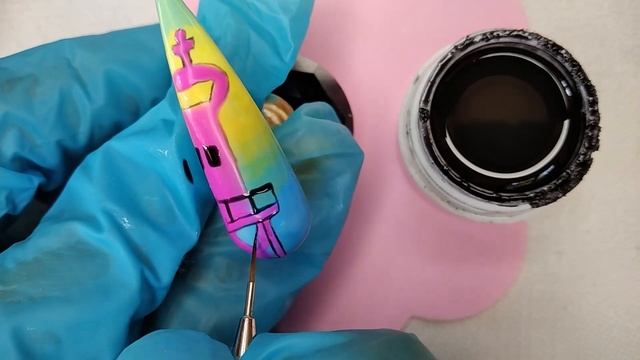 Летний дизайн ногтей?Обучение маникюру?Пальмы на ногтях? Градиент цветными гель лаками? смотреть онлайн