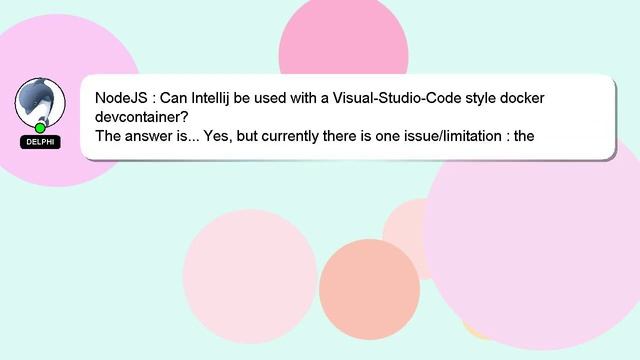 NodeJS : Can Intellij be used with a Visual-Studio-Code style docker devcontainer? смотреть онлайн