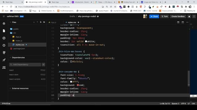 Build an Awesome Portfolio website using React JS | Part - 2 | Hero Section смотреть онлайн