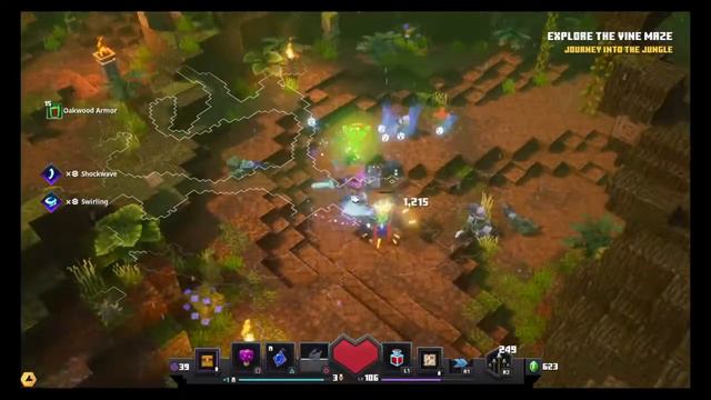 MINECRAFT DUNGEONS JUNGLE AWAKENS DLC GAMEPLAY #1 смотреть онлайн