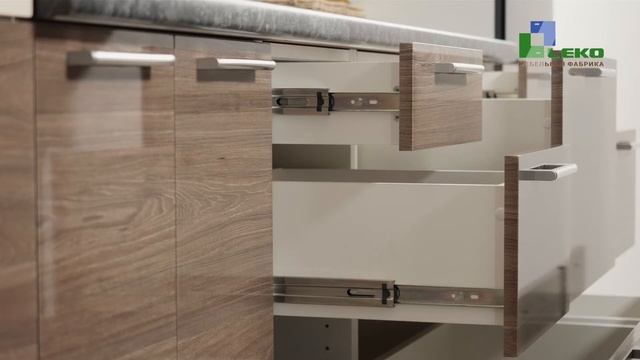 Кухни Leko "Гарда" в цветах Ваниль/Швейцарский вяз смотреть онлайн