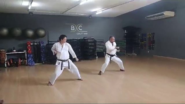 Parte do treino do dia 18.11.2023. Kata TEKKI SHODAN SENPAI JOSÉ CARLOS e o aluno ANDERSON смотреть онлайн
