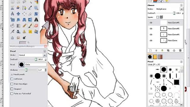 Kimono Manga Gimp 2 (Speed Paint) смотреть онлайн