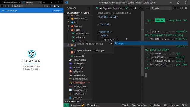 Quasar - Routing Like Nuxt In A Quasar Project (Live AE Building Sesh) смотреть онлайн