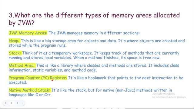 Different Types of Memory Areas in JVM || Explained for Beginners смотреть онлайн