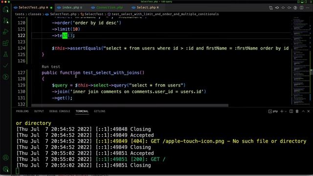 CRUD com PHP - Query Builder usando TDD#03 - [COM PHPUnit] смотреть онлайн