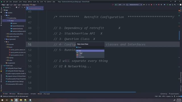? Dependency Injection App - Receiving Questions using Retrofit [Android Tutorial #7] смотреть онлайн