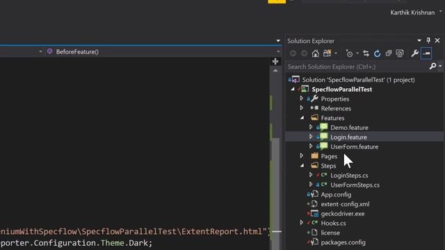 Part 30 - Extent Reporting with Specflow and Selenium C# - Generate report dynamically (Series) смотреть онлайн