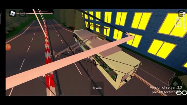 Поездка в Роблоксе на троллейбусе БКМ-321. смотреть онлайн