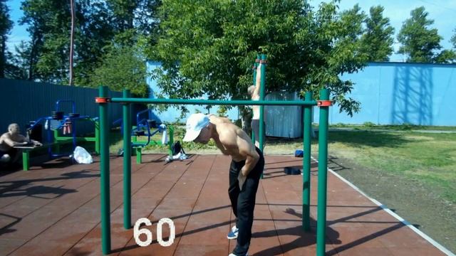 133 Отжимания на брусьях 60+20+15+11+10+7+10, На обновлённой площадке, планка, ушу. смотреть онлайн