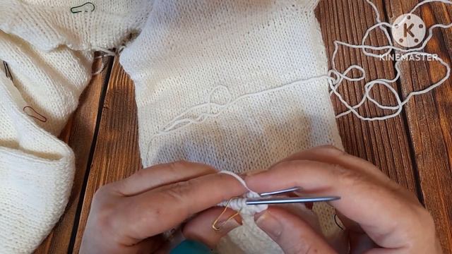 Как вязать резинку по кругу спицами. смотреть онлайн