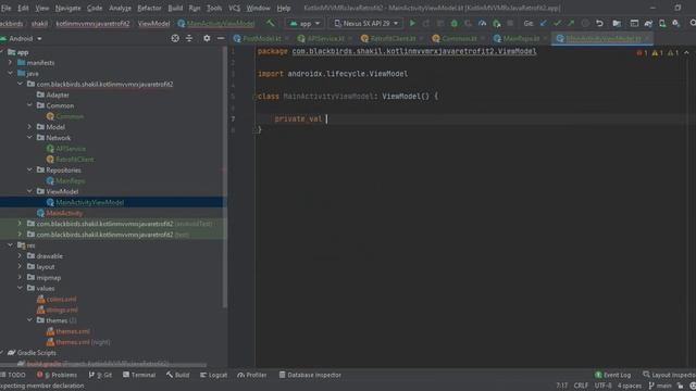 Android Development Tutorial : Kotlin MVVM RxJava Retrofit2 REST API смотреть онлайн
