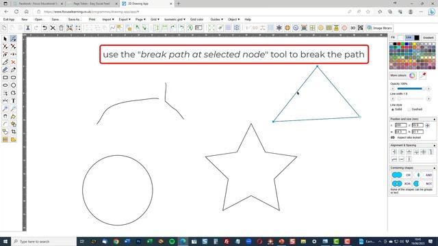 How to Break/Split a Path at a Selected Node using Focus 2D Vector Graphics Designer смотреть онлайн