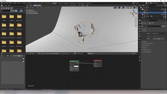МАТЕРИАЛ СТЕКЛА 2 способа|Blender3D смотреть онлайн