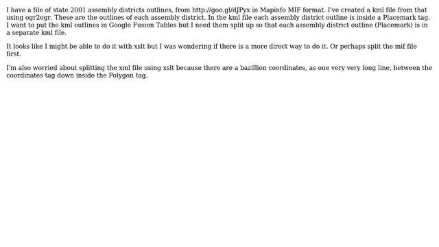 GIS: How to split kml file or extract Placemarks? смотреть онлайн