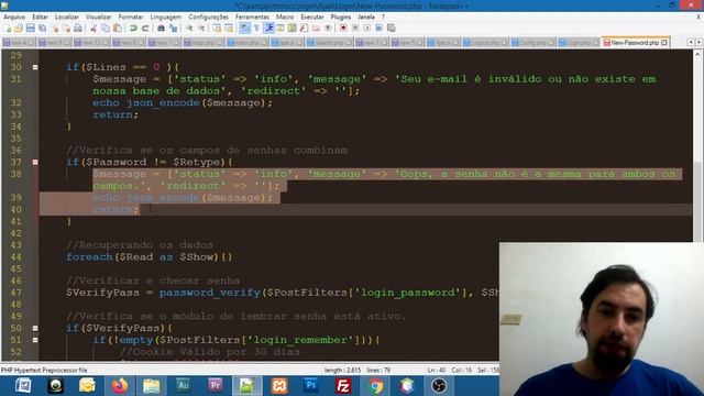 Sistema de Login Completo PHP Ajax - Aula 9 Sistema Cadastrar Nova Senha смотреть онлайн