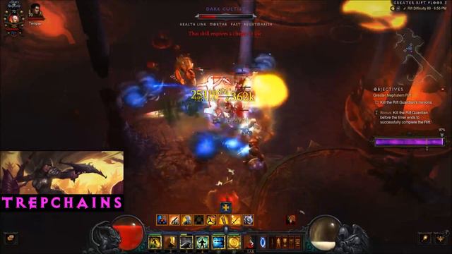 Diablo III PTR 2.6.7 - Monk Patterns of Justice set (GR 89) + Season 19 buff смотреть онлайн
