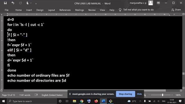 Write a script to find the number of directory files and ordinary files in the current directory смотреть онлайн