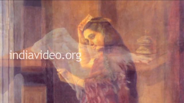 Lady with Mirror | Virtual Tour | Raja Ravi Varma Painting Collections | Indian painter смотреть онлайн