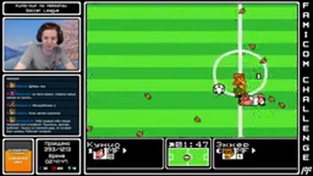 Kunio-kun no Nekketsu Soccer League - FF Challenge. Прохождение всех игр Famicom. смотреть онлайн