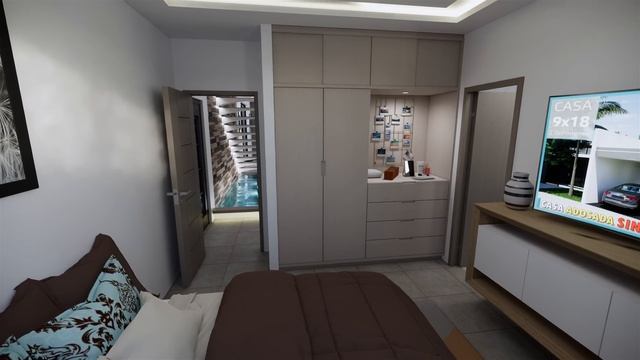 Small house design (5x15 m) Casa pequeña смотреть онлайн