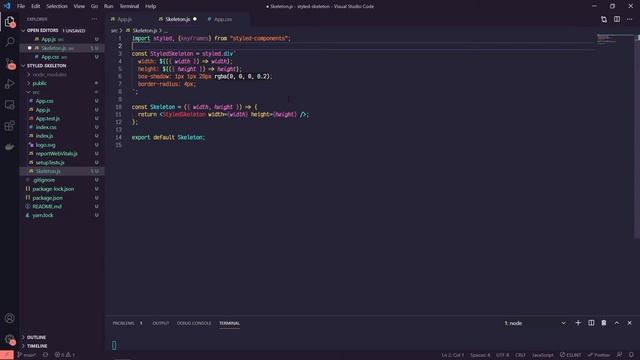 Create a Skeleton Loader with Styled Components смотреть онлайн