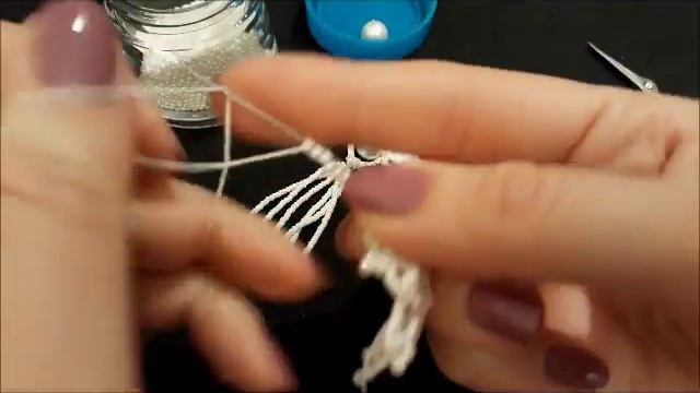 Мастер класc - серьги фриволите. Needle Tatting Earrings. Frivolite/ Occhi
