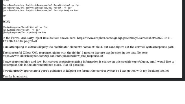Wordpress: Extract XML/JSON element from Zillow API response and populate into Gravity Forms field смотреть онлайн