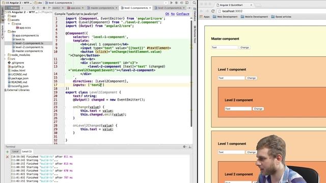 Angular 2 Tutorial - WTF are Components, Directives and Dataflow? смотреть онлайн