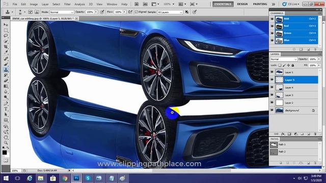 How to Car Reflection in Photoshop 2020 смотреть онлайн