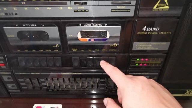 ESC MS-6000 4 Band Radio Cassette Recorder Ghettoblaster Boombox смотреть онлайн