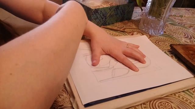Как переводить прорись с бумаги на ткань. Все тонкости. смотреть онлайн