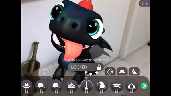 AR Dragon gameplay - ARKit Augmented Reality game