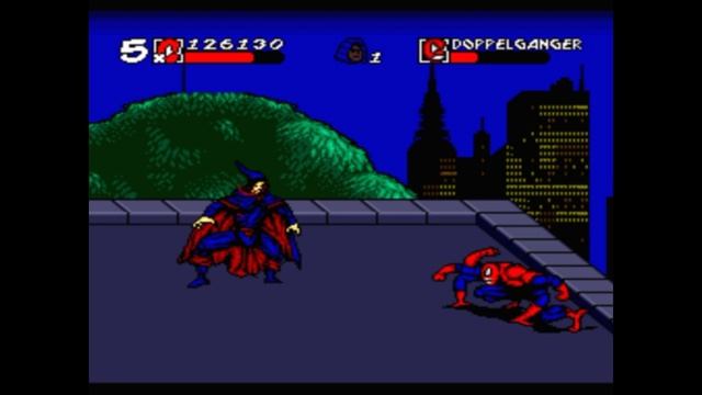 Sega Mega Drive 2 (Smd) 16-bit Spider-Man and Venom - Maximum Carnage Stage 12 Rooftop 2