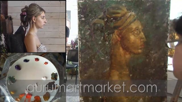 Рисуем Женский профиль маслом с Еленой Ильичевой смотреть онлайн