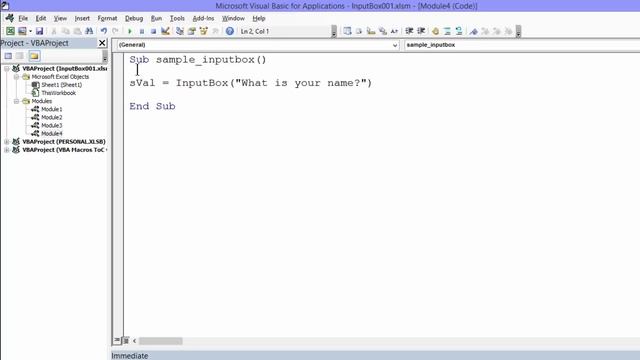 Input Box Visual Basic - Part 1| Excel VBA смотреть онлайн