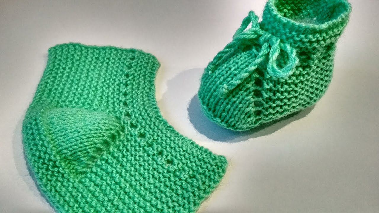 Пинетки спицами. Простые пинетки для начинающих